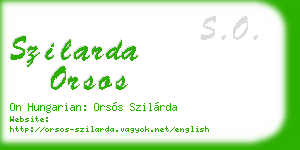 szilarda orsos business card