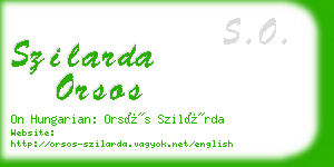 szilarda orsos business card